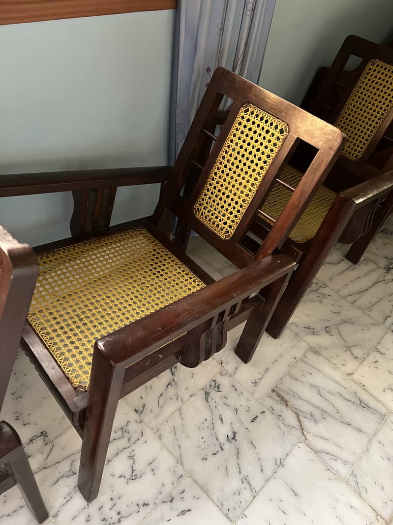 Original Shisham long chairs 1
