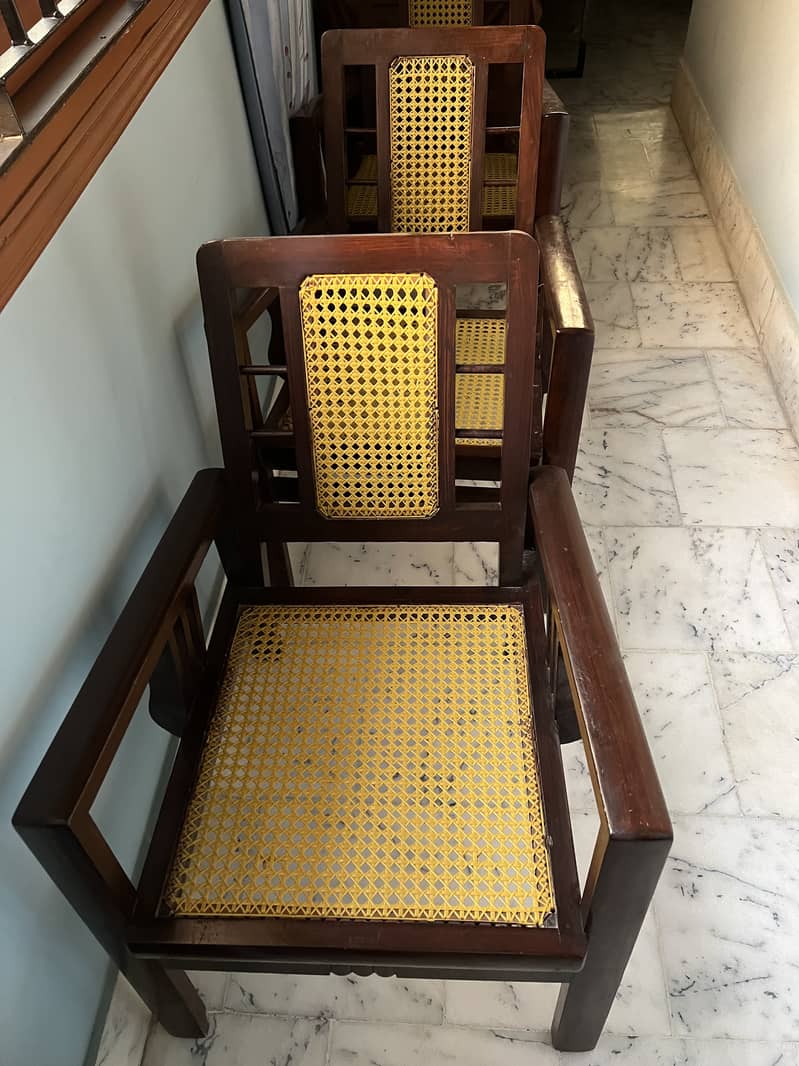 Original Shisham long chairs 3