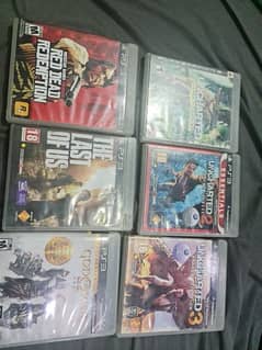 PS3 Games, Uncharted 1,2,3, Last of Us,