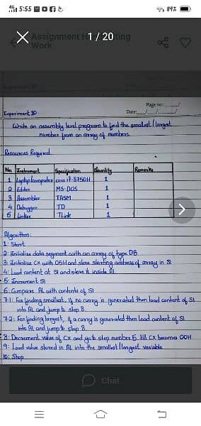 assignment handwriting work 0