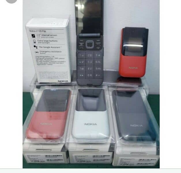 Nokia 2720flip dual sim box pack 3