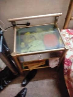 metal bed with two side tables& one dressing table 0
