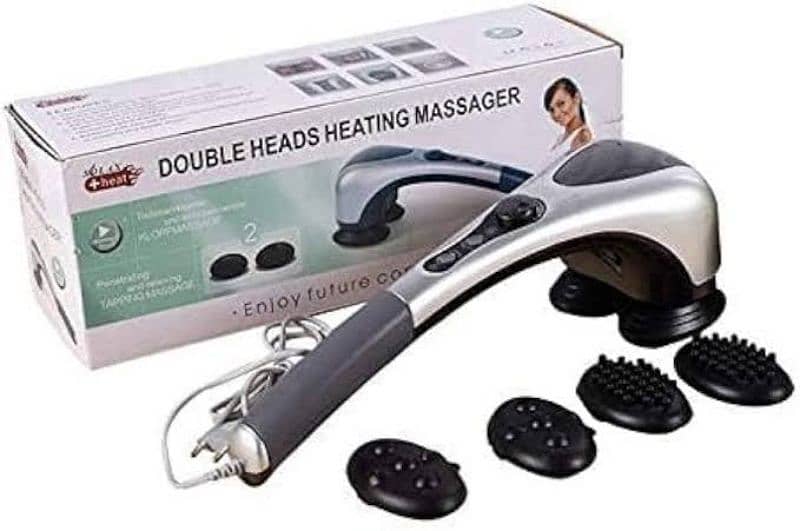 Electric Twin Heads Full Body Vibrating Massager Infrared Heating 0