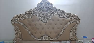 king bed off white finish