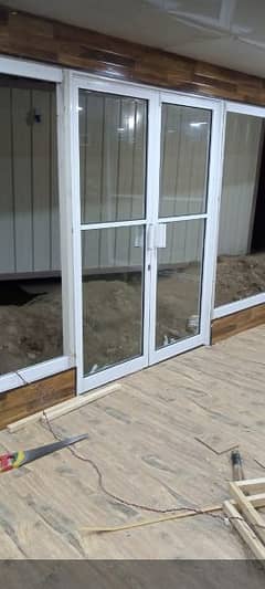aluminum window door sliding wood wall paper glass paper