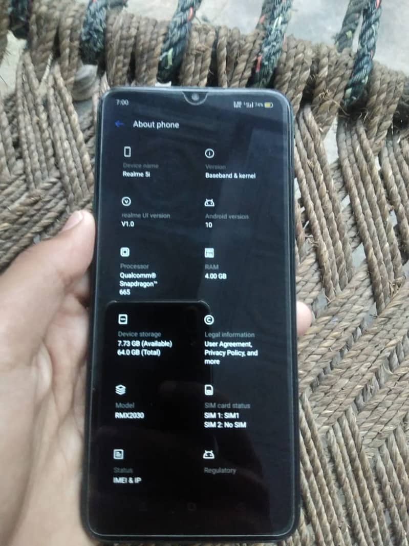 REALME 5i PTA APPROVED Exchange With Aquas R2 Only 5