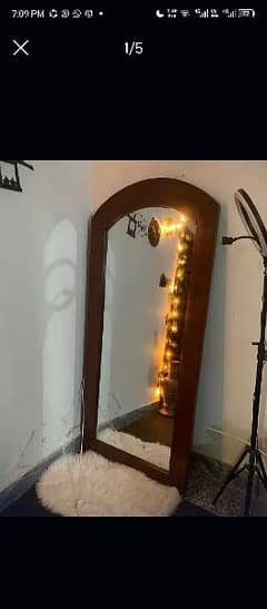 Mirror with stand