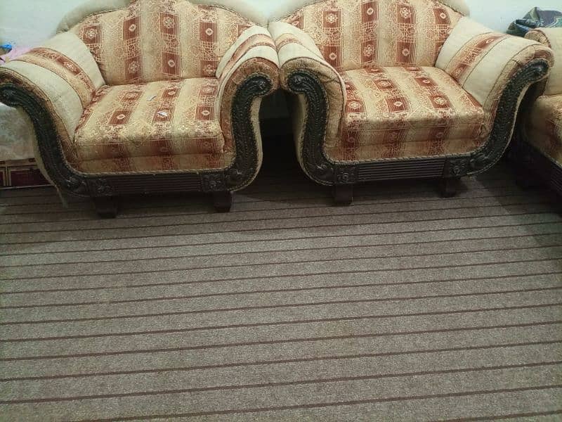 sofa set 3 seater and (1*1 seater( 1