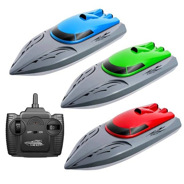 Rc Boat 2.4G High Speed 20km/h Remote Control Speed Boat Recharg 10