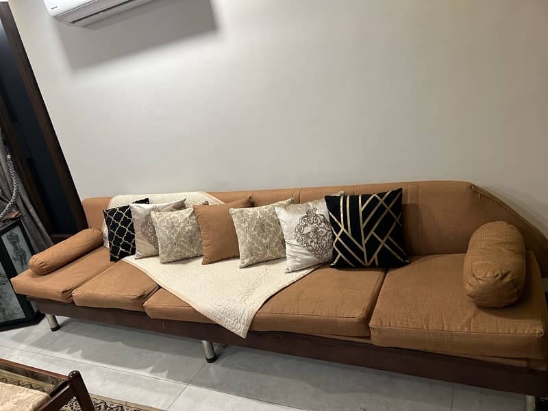 5 seater sofa Solid Wood 2