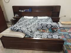 Pure Wood Solid Bed Set