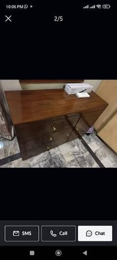Bed set side table and Dressing Table and Mirror