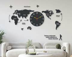 world Map clock 0