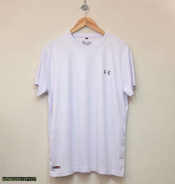 1 Pc Mens Micro Plain  T-Shirt 1