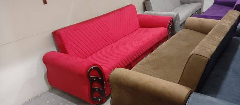 wooden sofa cum bed available for sale in wholesale price 2