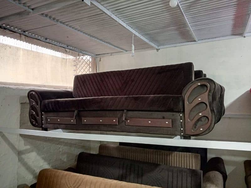 wooden sofa cum bed available for sale in wholesale price 4
