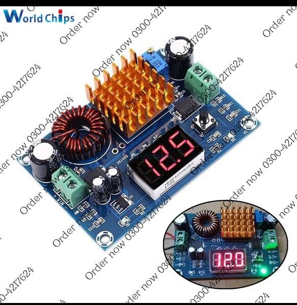 Boost Buck converter DC-DC 5V to DC 1-24V Adjustable  solar meter Step 4