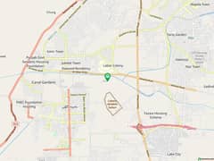 6.20 Marla Facing Park Commercial Plot For Sale in Dream Gardens Lahore.
