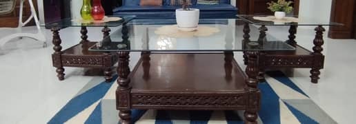 Carved wooden Tables