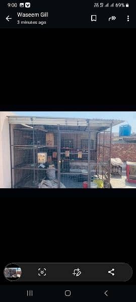 Iron shed and big size cage 1