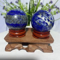 Lapis Lazuli Crystal Ball: Reiki Chakra Massage Stone
