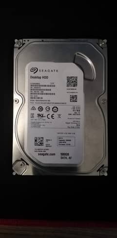SeaGate 500GB Hard Drive/ HDD 0