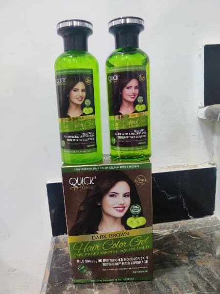 Quick shine hair color gel 1