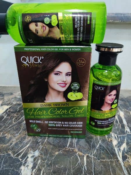 Quick shine hair color gel 2