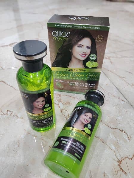 Quick shine hair color gel 3