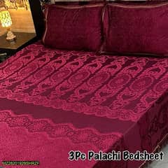 3 Pcs palachi Embossed Double bed sheets many design available 0