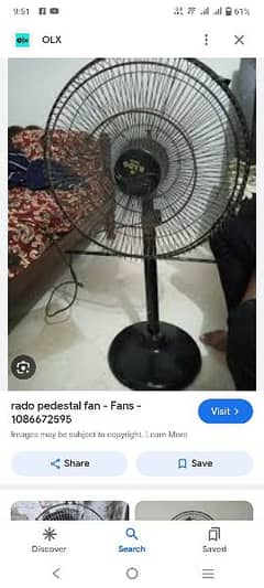 table fan