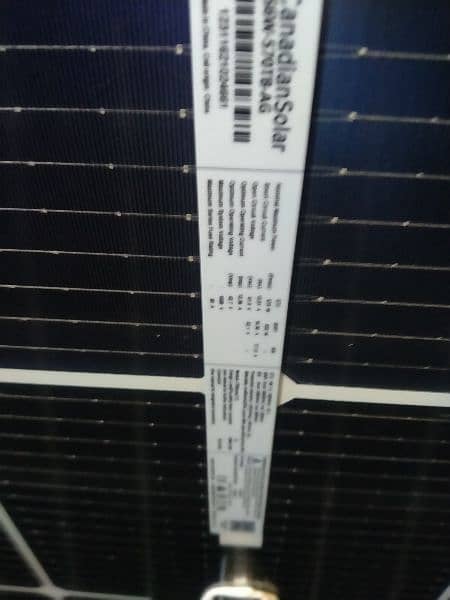 Candian Solar panal Ntype bificial topcon 570w 1