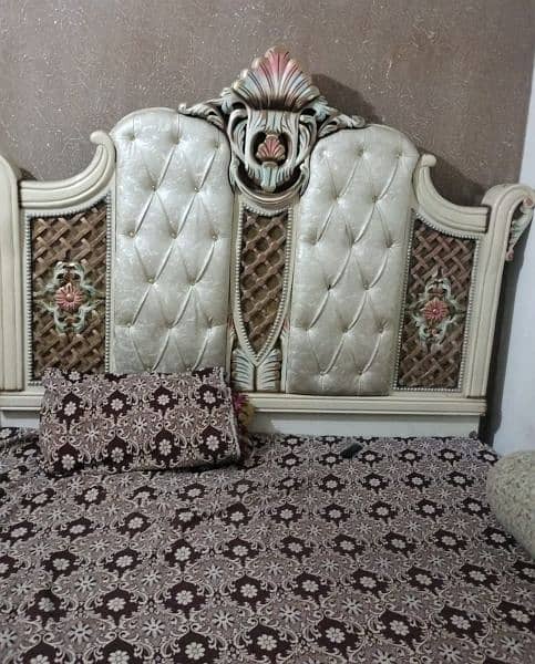 wooden bed full set for sale 1