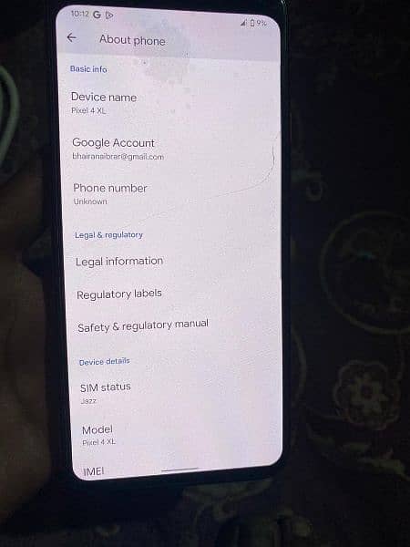 Google pixel 4XL PTA approved Exchange possible 03167908375 5