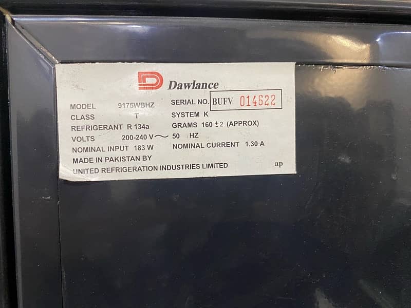 DAWLANCE REFRIGERATOR BRAND NEW FOR SALE 10