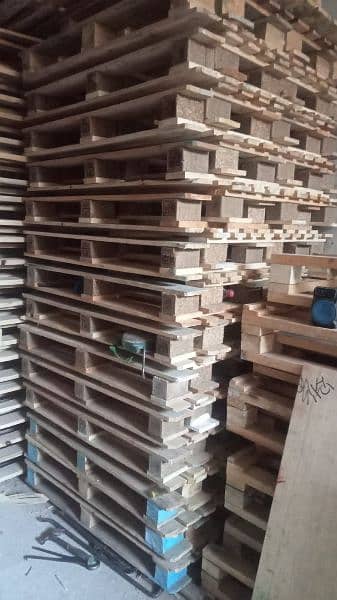 plastic and wooden pallets 2