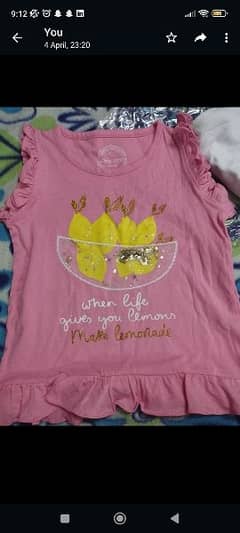4 years size branded t shirts girls only in 600 each 0