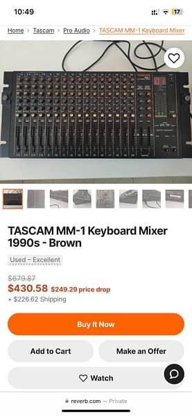 Tascam 20 channels Audio mixer 3