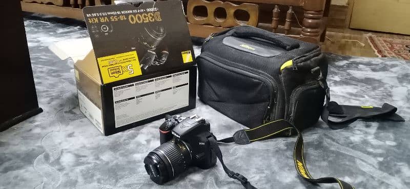 NIKON D3500 with 18-55mm kit lens in neat condition for sale 7