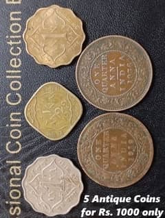 100 year Old, Antique Indo-Pak Sub Continental Coins (1 coins Rs. 200)