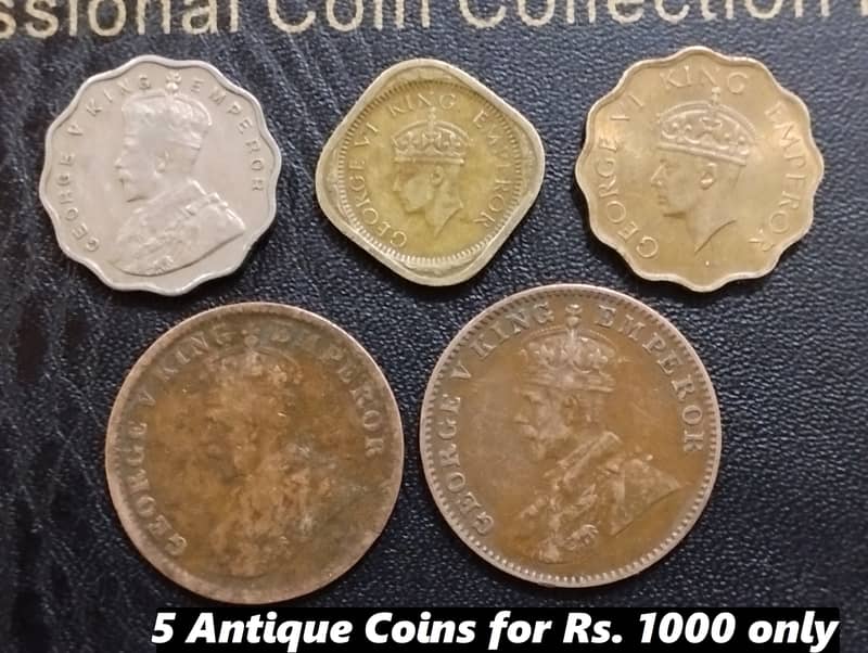 100 year Old, Antique Indo-Pak Sub Continental Coins (1 coins Rs. 200) 2