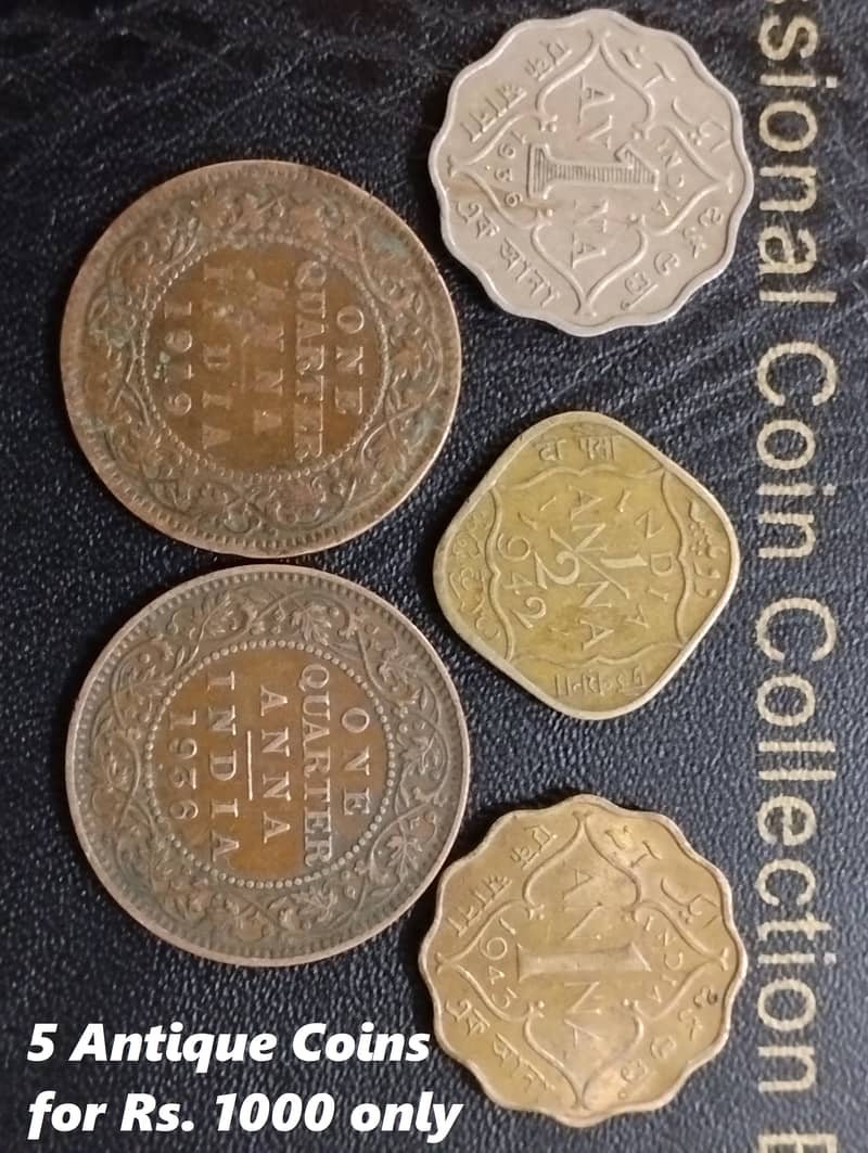 100 year Old, Antique Indo-Pak Sub Continental Coins (1 coins Rs. 200) 5