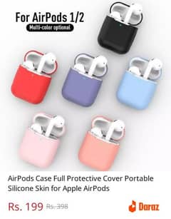 AirPods Case Full Protective Cover Portable Silicone Skin for Apple A 0