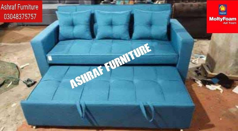 Molty| Sofa Combed|Chair set |Stool| L Shape |Sofa|Double Sofa Cum bed 15