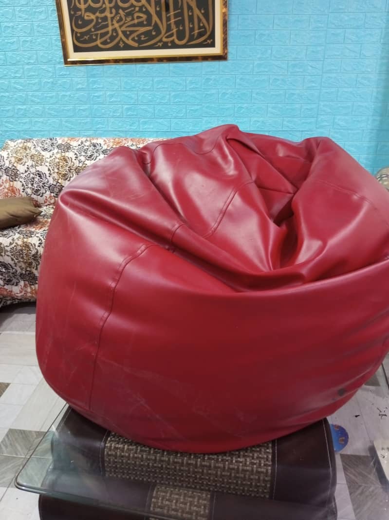 Bean bag with foot rest xxl size 1
