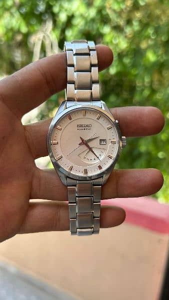 SEIKO KINETIC / branded watch / mens watch / orignal watch / swiss w 1