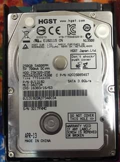 250GB hdd for Laptop