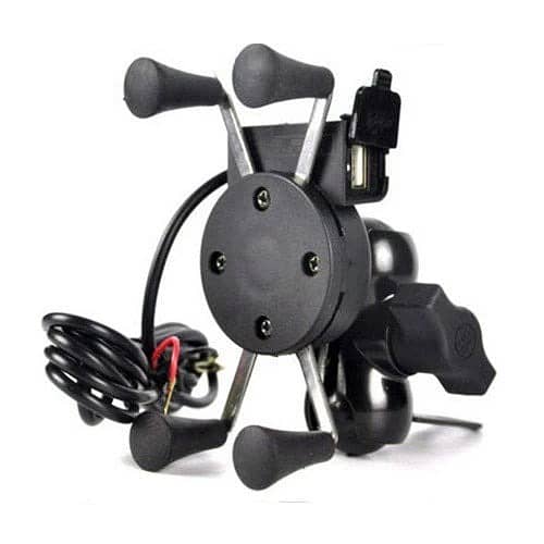 360 Degree Bike Mobile Holder with Charger (Fast Charging) 0