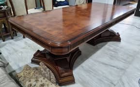 English Heavy Large Royal wooden Dining Table