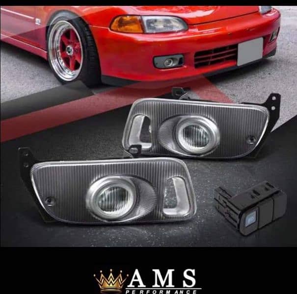 civic 1995 eg ferio bumper fog lights 0